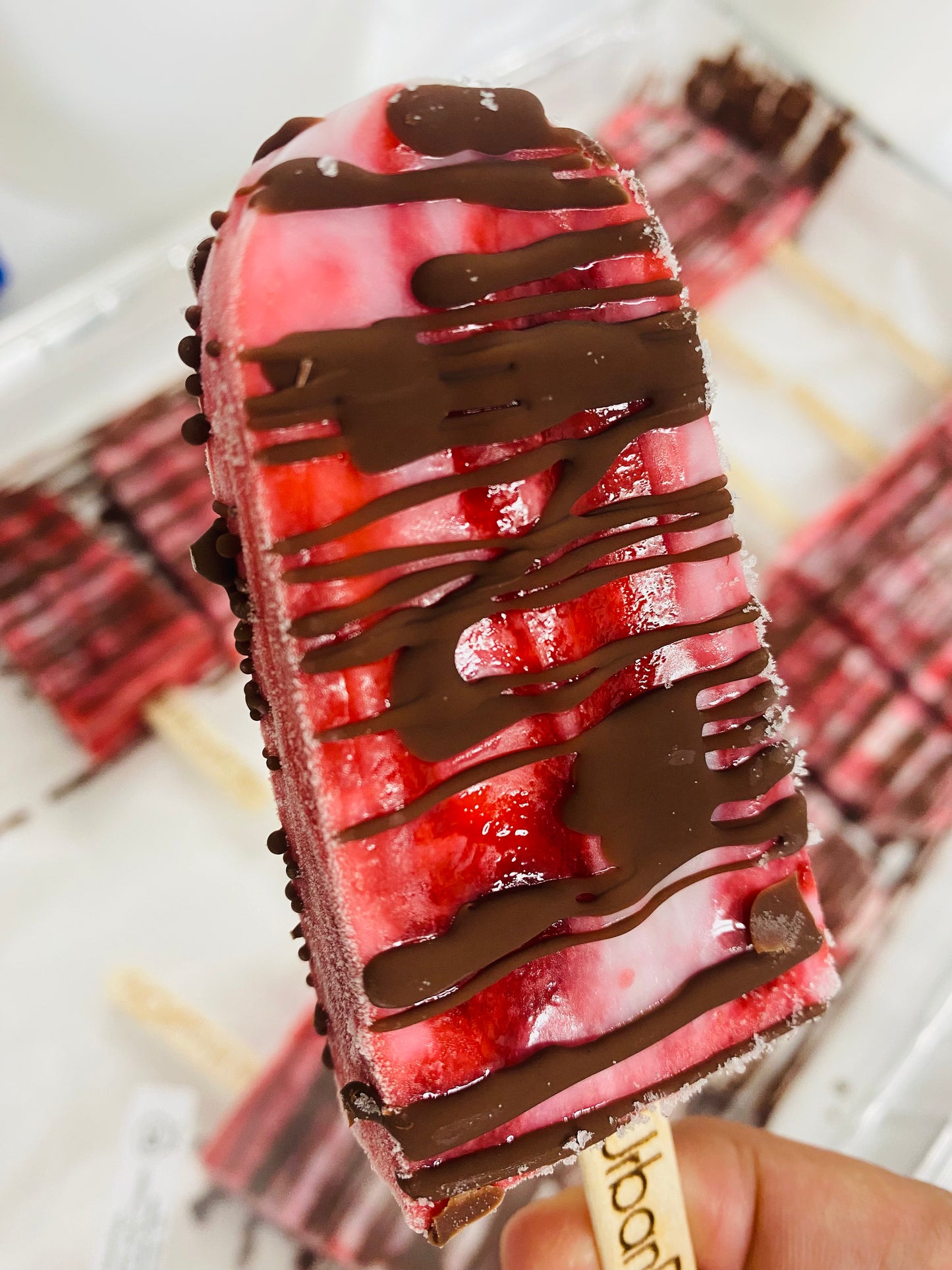 Raspberry and Cream Chocolate Drizzle - Mini